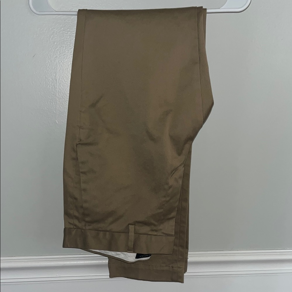 Brown Banana Republic Aiden Chinos with Flat Front Design